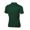 Polos pour hommes Homme Polo Homme Casual LAISO Broderie Coton Hommes Manches Courtes Haute Quantité Col en V