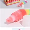 Lipstick 24pcs Rainbows Moisturizer Lips Balm tint Care Bulk jelly sugar lipbalm tasty lipstick shiny Lip gloss make up lipstick set 230717