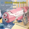 Sand Play Water Fun Space Gun Electric Automatic Absorber Toy Outdoor Beach Swimming Pool Badrum Barnpresent 230718
