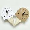 Wall Clocks 1Pc Creative Cute Ins Nordic Style Clock Home Mini Ice Cream Shape Cartoon Silent Room Decoration