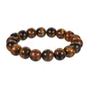 Charm Bracelets Saling Unissex 6/8/10mm Tiger Eye Stone Bead Bracelet Fashion Natural Handmade Casal Amizade Wristhand Jóias