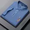 Heren Polo's 6 kleuren Mens Hoogwaardige Borduren Korte Mouw T-shirts Revers Business Casual Heren Polo Shirt M-4XL 230717