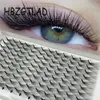 Ciglia finte M L CURL Premade Volume 6D Faux Mink Lashes Extension Fan Short Stem Root Tape Trucco russo 230617