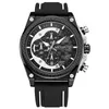 ساعة Wristwatches Men Multifunction Silicone Sports Watch Megir 2051 Big Dial Dial Big Hap