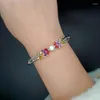 Länkarmband Sinleery Luxury Crystal Pearl Bangle for Women Silver Color Hand Fashion Smycken SSB