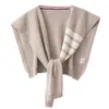 Szaliki 2023 Cashmere Shawl Kobiety moda moda TB dzianin szalik zima trzymajcie ciepłe mężczyzn w paski bawełniana wełna