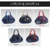 Abendtasche Vintage Rosen Blumen Schulter Weibliche Casual Handtasche Mädchen Denim Messenger Bags Trend Luxus Marke Handtaschen Bolsos 230718