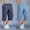 Shorts pour hommes été grand ample décontracté avec poches 7 Minutes marque haute qualité coton mâle taille M L XL 2XL 3XL