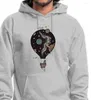 Erkek Hoodies Universe Tasarım Hava Balon Grafik Polar Hoodie Erkekler Astronomi Tutkusu Yenilik Moda Özelleştirilebilir Sweatshirt
