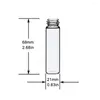 clephan Storage Bottles Portable Small Glass Bottle Snuff Snorter with Metal Spoon Sniffer Container