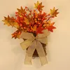 Decorative Flowers Simulation Basket Wall Hanging Wreath Festival Autumn Flower Thanksgiving Gift