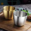 Tassen Koreanische Edelstahl Bier Tassen Haushalt Metall Kaffee Tee Milch Wasser Becher Für Bar Küche Drinkware Handliche Tumbler