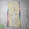 Pantalones para hombres Black Awge Needles Cargo 1: 1 Bordado de mariposa de calidad Pantalones de chándal Grandeo de bolsillo Grande