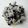 Teathers Toys 5pc Crochet Beads Animal Rabbit Armable Diy Wooden Beaden Beaden Jewelry Jewelry Crib Toy Baby Teether 230718