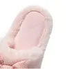 665 Women Plush Comfortable Leather and Integrated Fur Slippers Indoor Floor Winter 230717