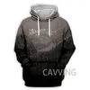 Erkek Hoodies Cavving 3d Baskılı Dostal-Euphony Kapüşonlu Sweatshirt Harajuku Üstler Kadınlar/Erkekler İçin Moda Giysileri