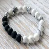 SN1060 2016 NOWA MODA Howlite Lava Bransoletka Women Yoga Mala Peads Bransoletka Chakra Meditation Gift Dift252H