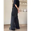 Men's Suits Baggy Black Suit Pants Men Fashion Social Mens Dress Korean Loose Wide Leg Oversized Trousers M-2XL