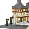 Bloklar 3377pcs Paris Louvre Müzesi Model Yapı Blokları Dünya Mimarisi Mini DIY DIY MICRO BLOKLAR TUKANLARI BLOKS R230718