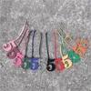 Porte-clés en cuir véritable chiffres arabes porte-clés breloque pour sac Figure porte-clés 0-9 numéro chanceux sac à main pour porte-clés accessoires