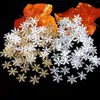 Christmas Decorations 300/600pcs 2cm Snowflakes Confetti Xmas Tree Ornaments For Home Winter Party Cake Decor Supplies