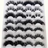 False Eyelashes NEW Mixed Messy Long Soft 14 Pairs 25 mm Mink Eyelashes Fluffy Lashes Dramatic False Eyelashes Makeup 3D Mink Lashes Maquillaje J230717