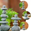 Tuindecoraties Stenen Decor Zen Stenen Landschap Micro Rotstuin Outdoor Figuur Sculptuur Landscaping Gestapelde Bonsai Tank Standbeelden Ornamenten