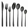 Dinnerware Sets Mirror Korean Style 18/10 Set Stainless Steel Tableware Knife Fork Dessert Spoon Silverware Safe Cutlery