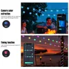 Garden Decorations RGBIC Smart LED Ball Garland Fairy String Lights Bluetooth Multi Color Waterproof Outdoor Lamp Holiday Wedding Party Light Decor 230717