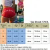 Calzoncillos Bragas Otras bragas harajuku Bodycon Shorts VEGAN BOOTY Summer Beach Boho Casual Letter Workout Fitness Ladies High Waist feminino Shorts Drop Ship x0719