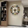 壁時計シンプルな時計ラウンドローマライトラグジュアリーマウントヨーロッパスタイルのホームデコレーションイン製品装飾モダンデザイン
