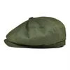 قبعات Newsboy Botvela Newsboy Cap Men's Twill Cotton Cotton Eight Hat Hat Women's Baker Boy Caps Retro Big Big Hats Male Boina Green Beret HKD230718