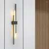 Wall Lamp Nordic Modern Simple Light Living Room Sofa TV Background Long Strip Sconces Bedroom Bedside Bathroom Decor