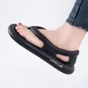 Pantoufles d'été 254 tongs Sandales de fond épaisses Femmes Couples Outdoor Sondage non glissant Place Décline décontractée Home Slipper 230717