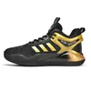 2023 nouvelles chaussures de basket-ball respirant léger baskets décontractées jeunesse sport formateurs noir or vert Orange taille 39-45