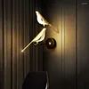 Lampa ścienna w stylu nordycka sztuka sroka ptak led sypialnia sypialnia nocna salon dekoracja tła dekoracja kinkietowa oświetlenie wewnętrzne