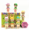 Action Toy Figures 6st/Set Sonny 2nd Generation Christmas PVC Kawaii Chocolate Easter Halloween Mini Collectible Model Kids Toys Doll Present
