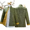 Ethnic Clothing Chinese Jacket Man Coats China Year Tang Suit Top Spring Men Long Sleeve Reversible Traditional Clothes