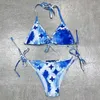 Badebekleidung Designer-Badeanzüge für Bikini-Bademode Mode Zweiteiliger Einteiler Sport-Bauchpolster Blumenkontrollbandage Sexy Badeanzug Gepolsterte Badeanzüge 3 Styl