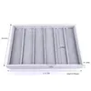 Sacchetti per gioielli Borse Oirlv Luxury Silver Grey Display Vassoio Orecchino Anello Ciondolo Collana Titolare Vetrina Box Organizer195m