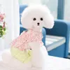 Dog Apparel Keep Warmth Two-Legs Summer Small Princess Cosplay Costume For