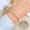 Nuovo braccialetto di diamanti di design Bracciale in oro Braccialetti di smalto di marca di lusso Braccialetti di moda per uomo e donna Accessori per tutti i giorni Festa di nozze Regali di San Valentino