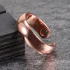 Ringe aus reinem Kupfer, magnetisch, 6 mm, verstellbar, offene Manschette, Fingerring, fertig, magnetisch, für Gesundheit und Energie, Herrenringe, minimalistischer Schmuck