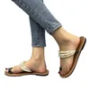 Sandals Sandalsfashion 4729 캐주얼 여성 착용 두 개의 평평한 바닥 신발 여성 여성 미끄러짐 패션에 미끄러짐