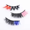 3D Colorful Mix Color Red Blue Purple Pink False Eyelashes Natural Fluffy Soft Lashes Eye Lash Extension Makeup Tools J230717