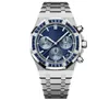 Toppmensklockor för designer Luxury Watch Quartz Movement Watches 40mm full rostfritt stål Rainbow Diamond Bezel Rose Goldwristwatches