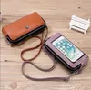 Genuine Leather Women Crossbody Bags Touch Screen Cell Phone Purse Fashion Shoulder Bag Mobile Mini Wallet Card Holder Handbag for Female