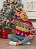 Chandails pour femmes Fitshinling Joyeux Noël Chandails Pour Femmes Bonhomme De Neige Ugly Pulls Vêtements D'hiver Hauts En Tricot 2022 Nouvel An Noël Pull Pull L230718