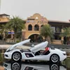 Diecast Model 1 32 SLR Roadster Alloy Sports Car Metal Toy Vehicles Simulation Sound Light Collection Kids Gifts 230617