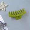 Solid Color Plastic Clamps Fashion Big Jaw Clips Ponytail Nonslip Claw Clip Simplicity Versatile 1 35wd